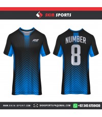 BLACK SHINED WAYS   SOCCER JERSEYS